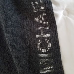 Michael Kors Studded Dark Gray Scarf